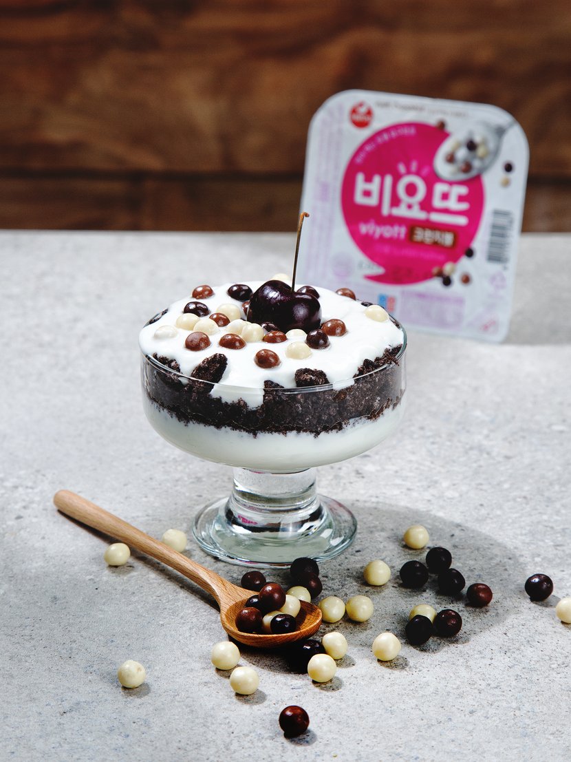 韓國食品-[Seoul Milk] Viyott Crunchball Topping Yogurt 143g