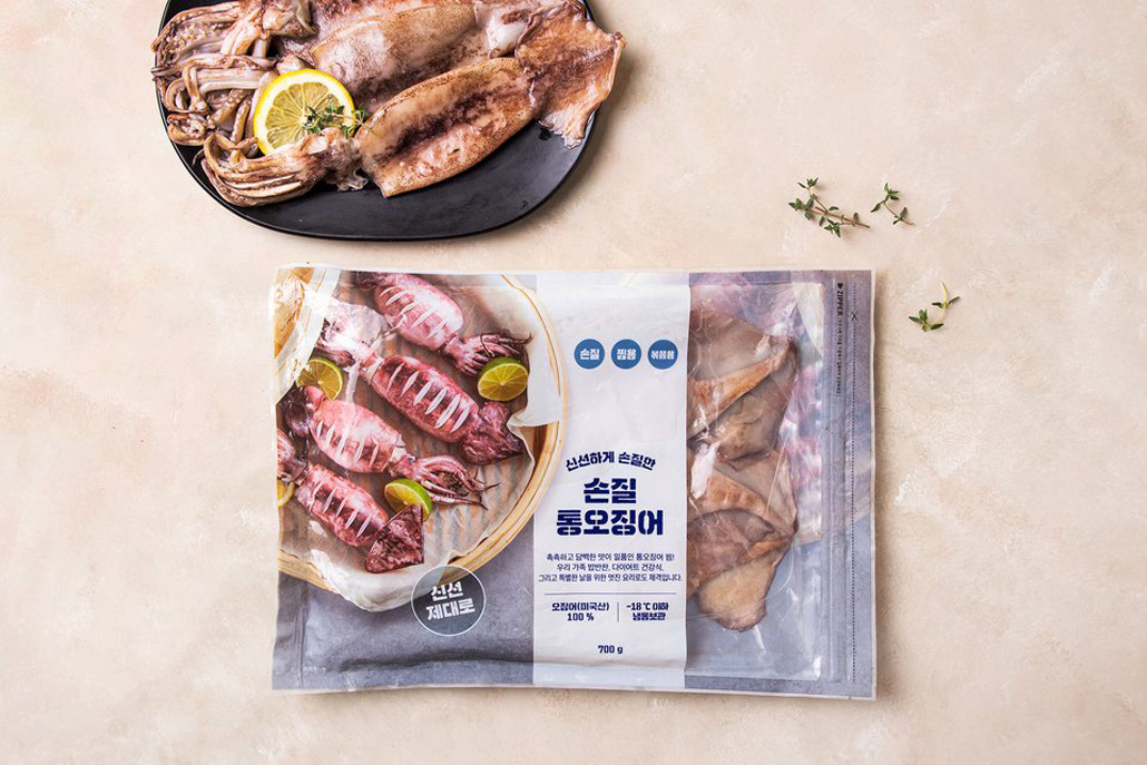 韓國食品-[Emart] Frozen Squid 550g