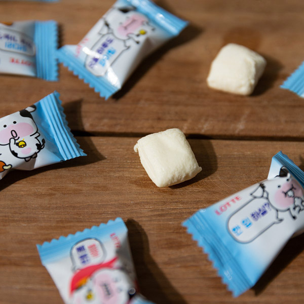 韓國食品-[Lotte] Malang Cow Candy [Milk] 79g