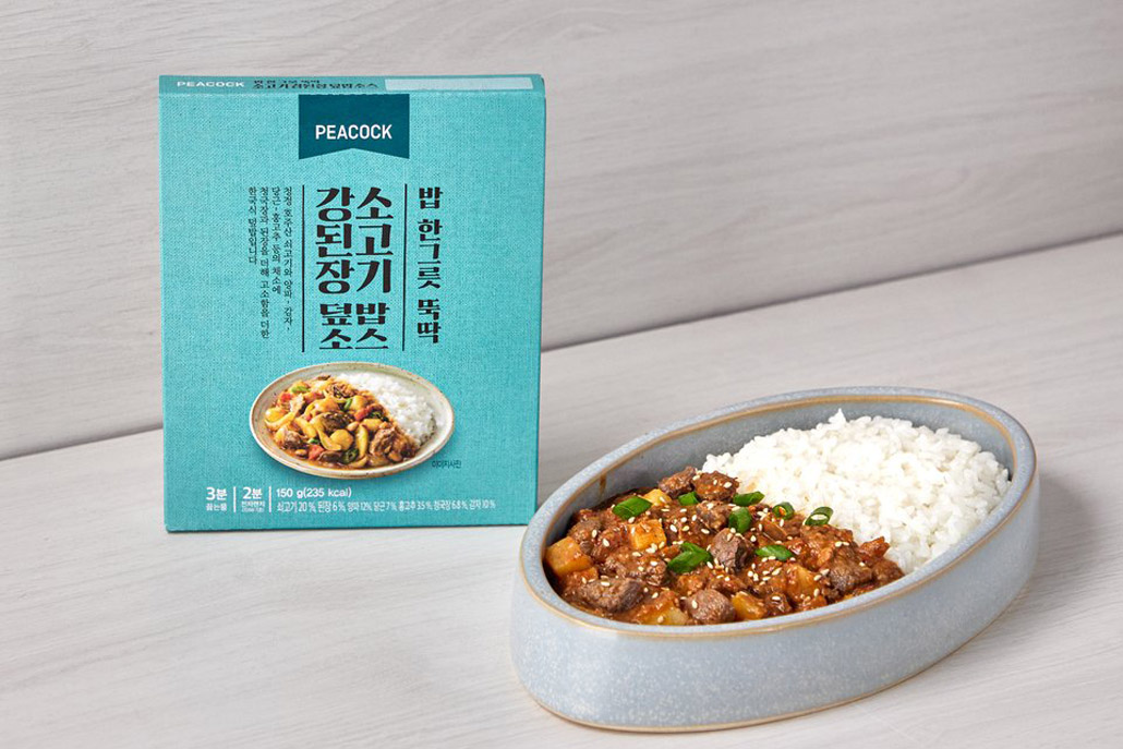 韓國食品-[Peacock] Soybean Paste Beef Sauce for Rice 150g