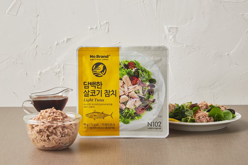 韓國食品-[No Brand] 油浸吞拿魚塊 90g