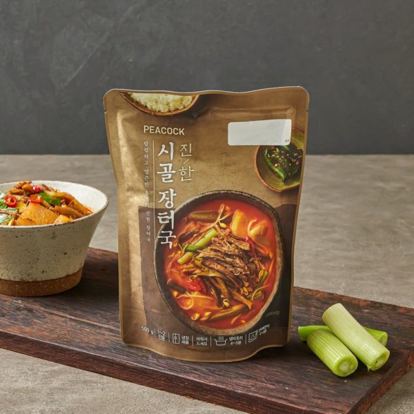 韓國食品-[Peacock] 鄉村風辣牛肉野菜蘿蔔湯 500g