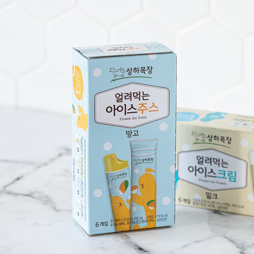 韓國食品-[Sangha Farm] Frozen Ice Juice [Mango] 85mL*6pcs (Kept in Room temperature)
