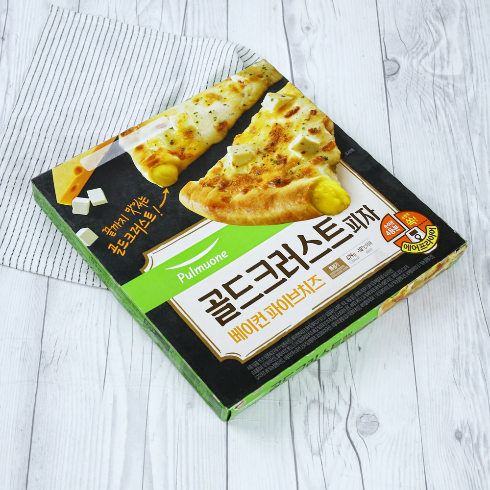 韓國食品-[Pulmuone] Gold Crispy Pizza [Bacon Five Cheese] 479g