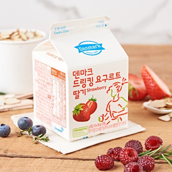 韓國食品-[Dongwon] Denmark Drinking Yoghurt (Strawberry) 310ml