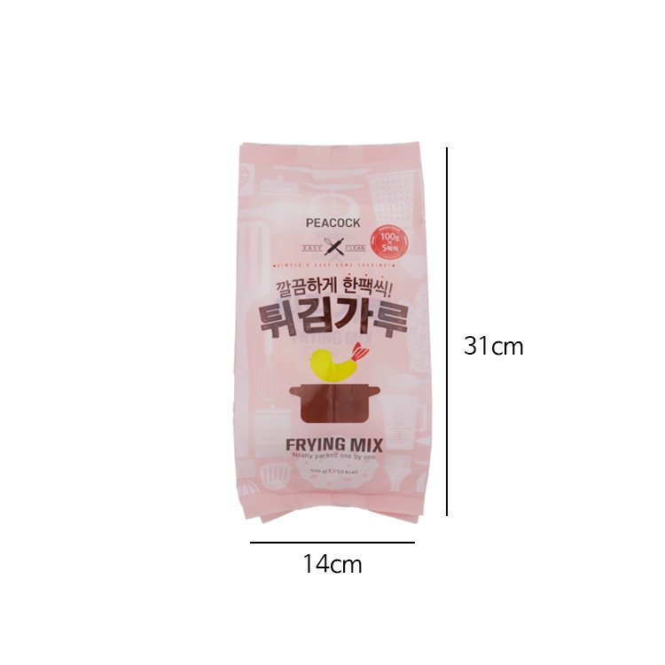 韓國食品-[Peacock] Frying Powder 100g*5pack (Individual Packaging)