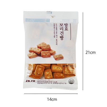 韓國食品-[JAJU] 發酵硬麵包條[大麥] 110g