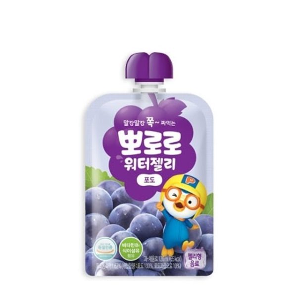 韓國食品-[Paldo] Pororo Waterjelly [Grape] 120mL