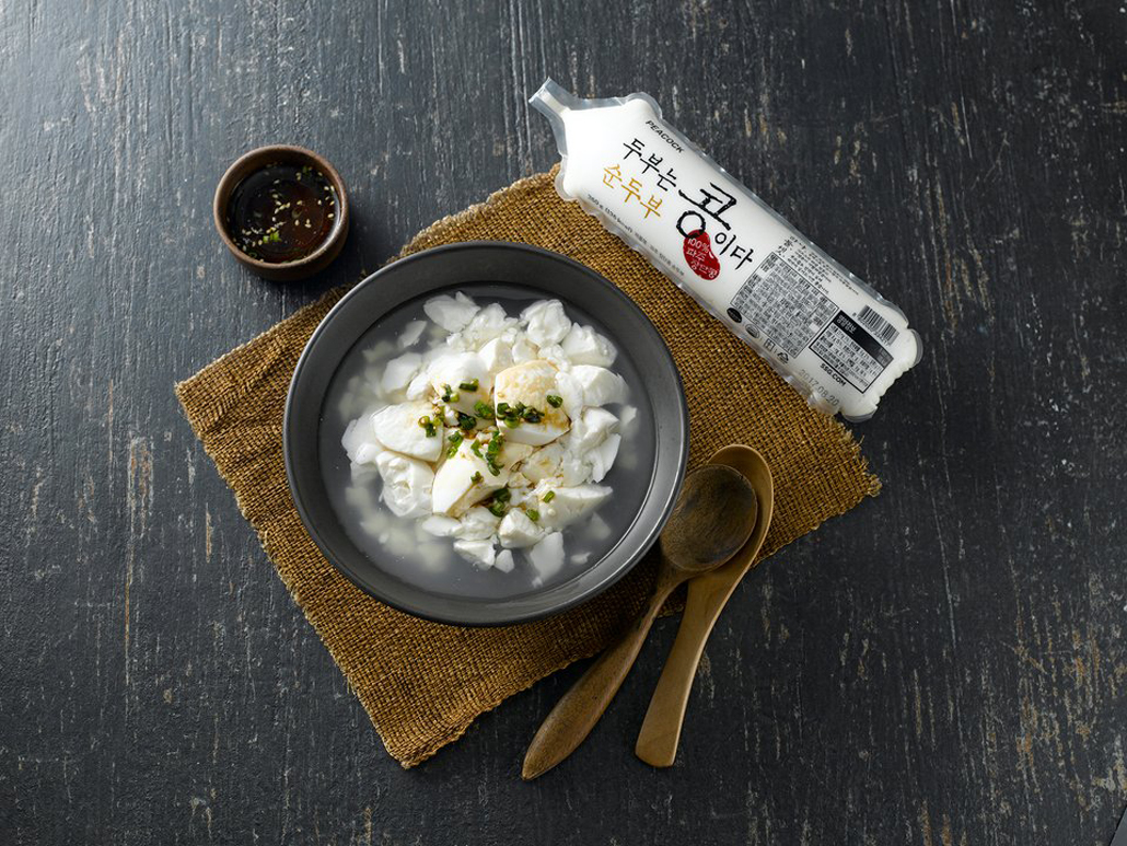 韓國食品-[피코크 Peacock] 두부는콩이다 순두부 350g