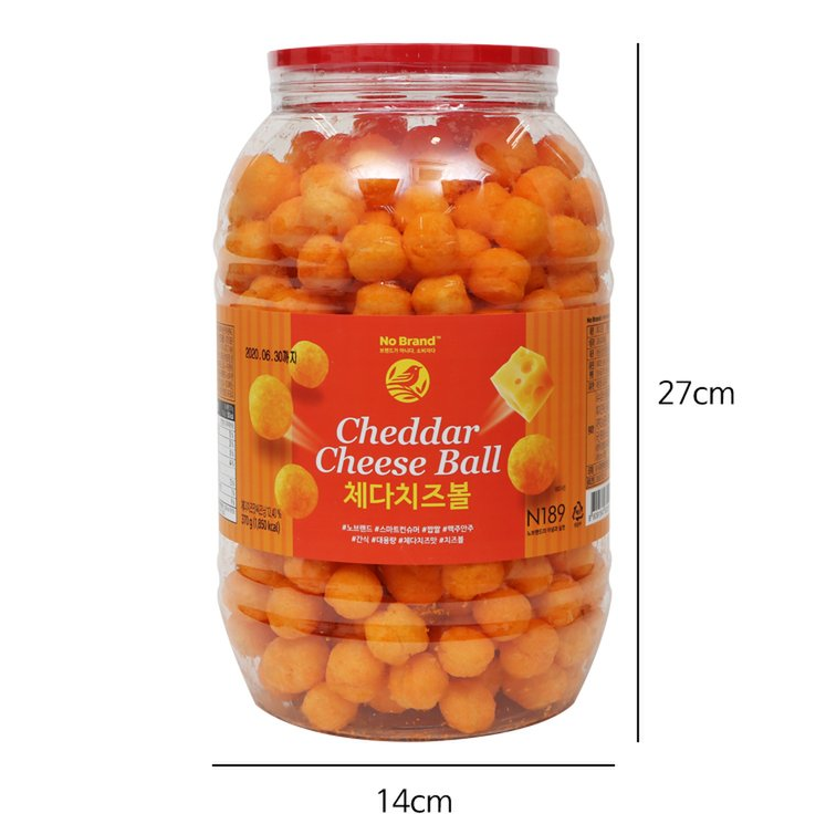 韓國食品-[No Brand] Cheddar Cheese Ball 370g