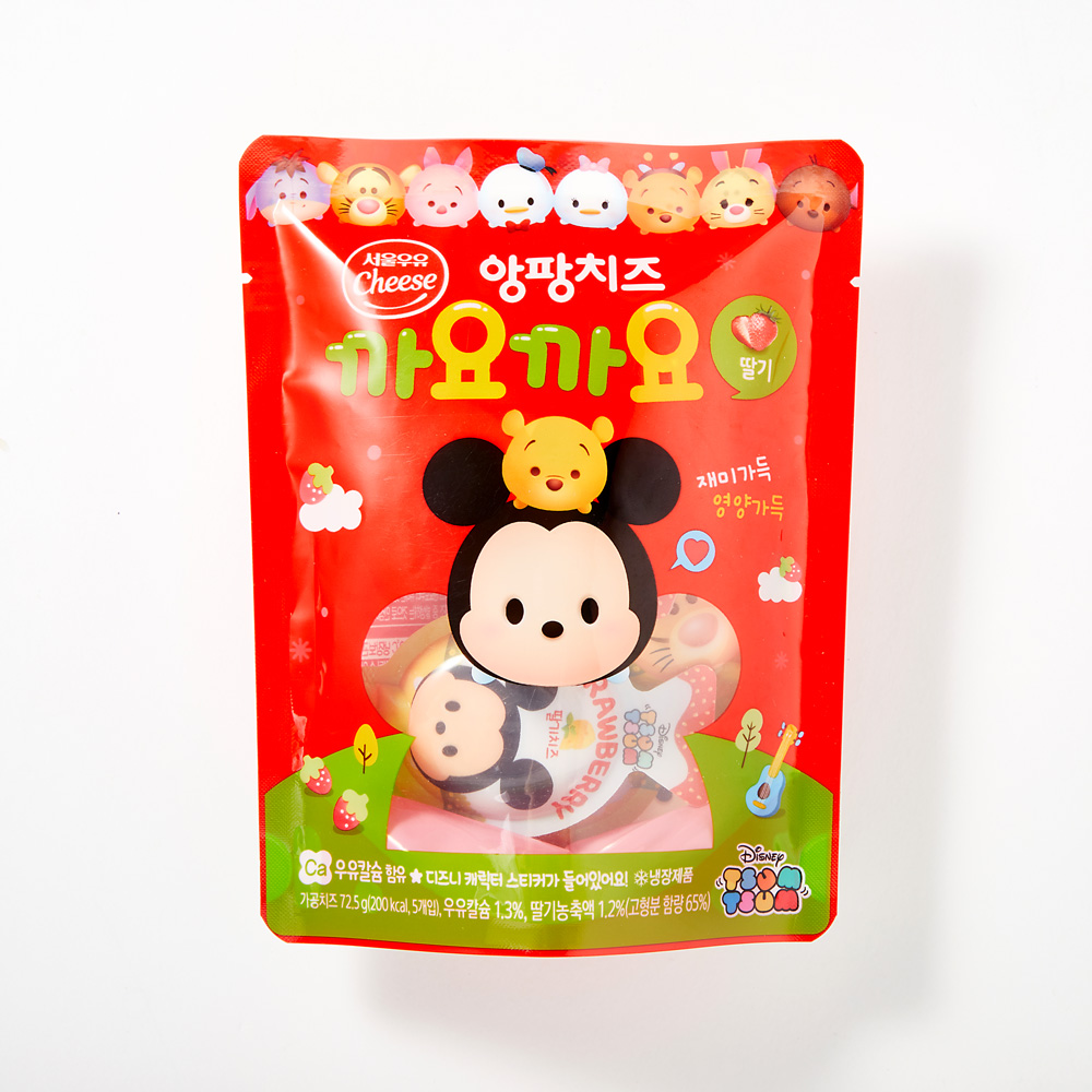 韓國食品-[Seoulmilk] Angpang Cheese (Strawberry) 72.5g