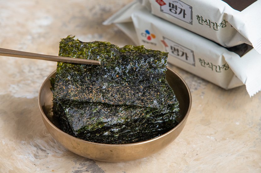 韓國食品-[CJ] Bibigo Soy Sauce Seaweed 4g*12ea