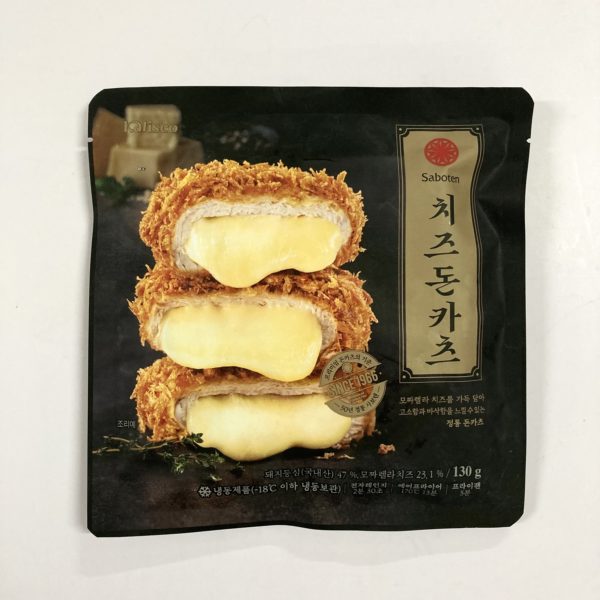 韓國食品-[사보텐] 모짜렐라 치즈 돈카츠 130g