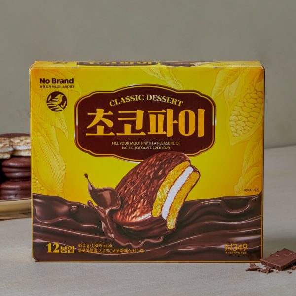 韓國食品-[No Brand] 朱古力夾心批 420g (12 入)