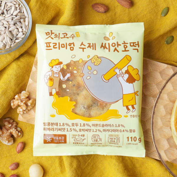 韓國食品-[맛의고수] 수제씨앗호떡 110g