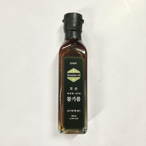 韓國食品-[청양] 통참깨 참기름 180g