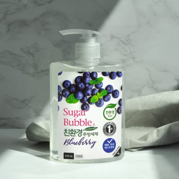 韓國食品-[Sugarbubble] Eco Kitchen Detergent (Blueberry]) 470ML