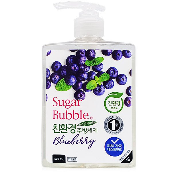 韓國食品-[Sugarbubble] Eco Kitchen Detergent (Blueberry]) 470ML