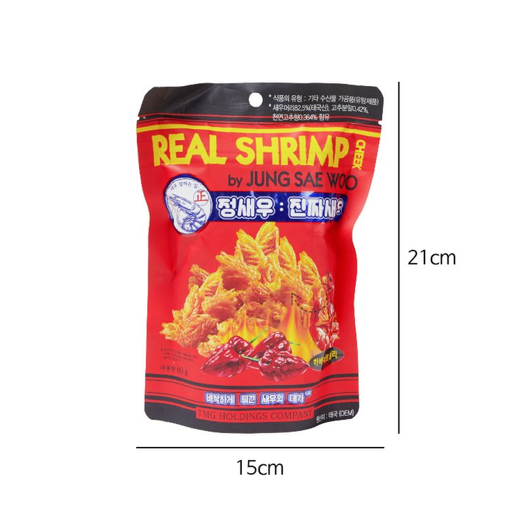 韓國食品-[TMG] Real Shrimp Cheek (Habanero Chili) 60g