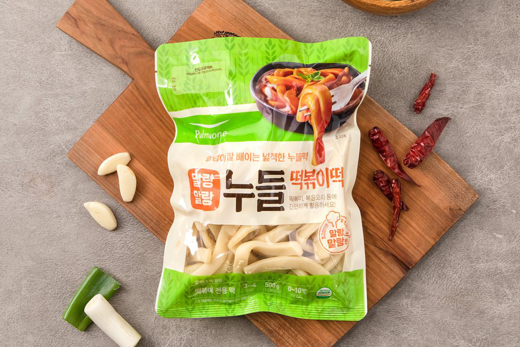 韓國食品-[Pulmuone] Wheat Rice Cake Noodle 500g