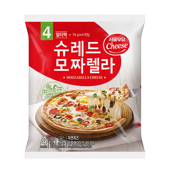 韓國食品-[Seoulmilk] Mozzarella Cheese 300g (75g*4p)