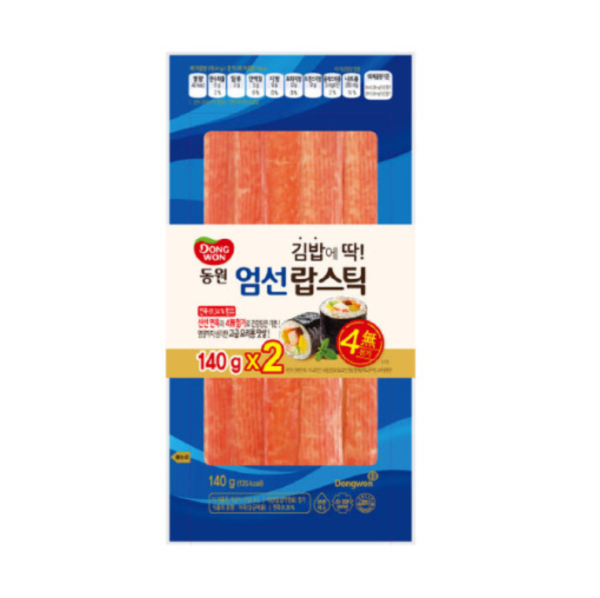 韓國食品-[東遠] 壽司用蟹柳 140g*2