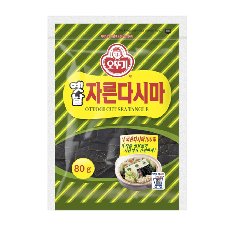 韓國食品-[不倒翁] 已切昆布 80g