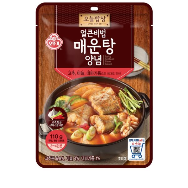 韓國食品-[오뚜기] 얼큰비법 매운탕양념 110g