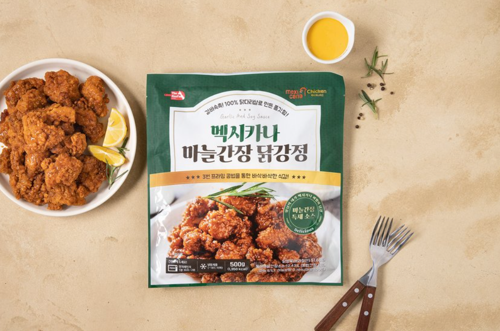 韓國食品-[멕시카나] 마늘간장 닭강정 500g