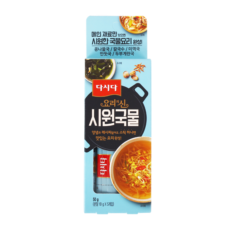 韓國食品-[CJ] Dasida Seafood Soup Base Stick 50g