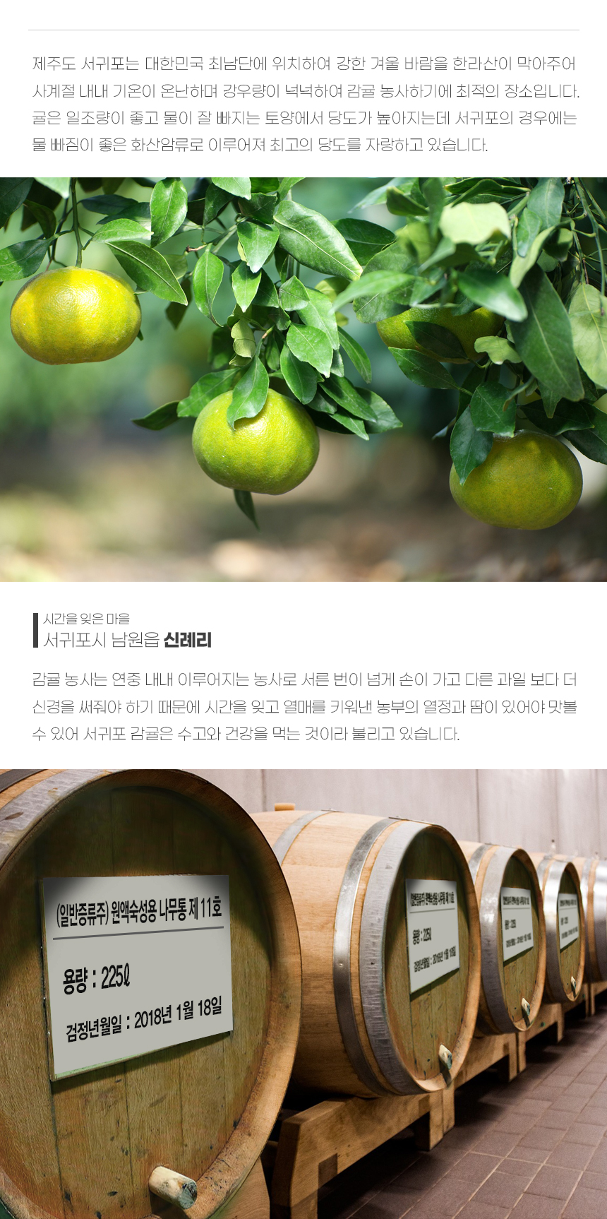 韓國食品-제주감귤 발효주 혼디酒 (과실주 술) 330ml