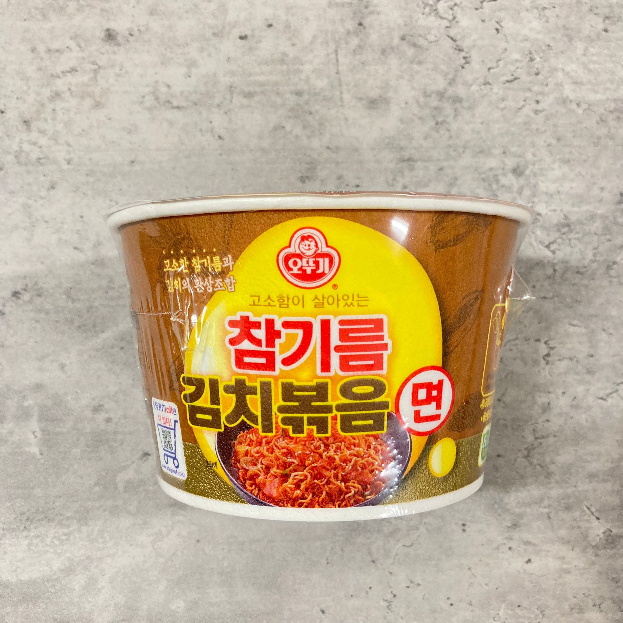 韓國食品-[오뚜기] 참기름 김치볶음면 120g