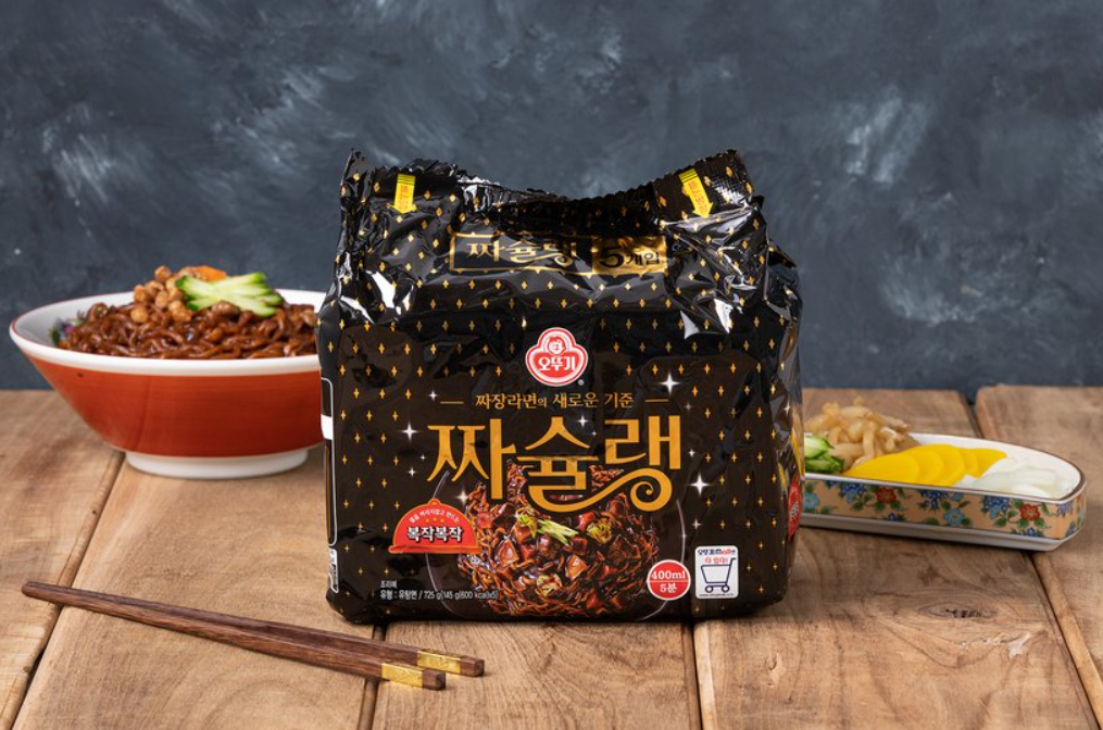 韓國食品-[Ottogi] Jjyasyullaeng Jjajang Noodle 145g*5