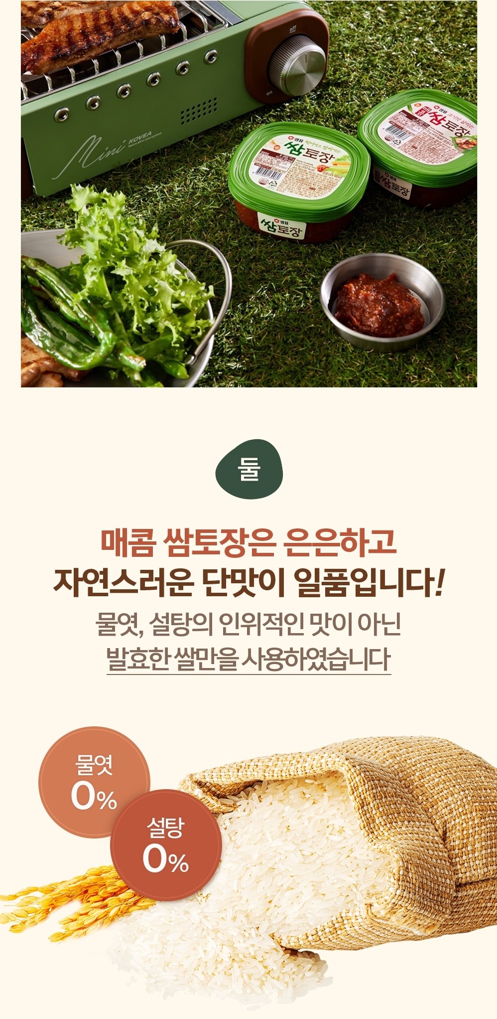 韓國食品-[샘표] 매콤 쌈토장 170g