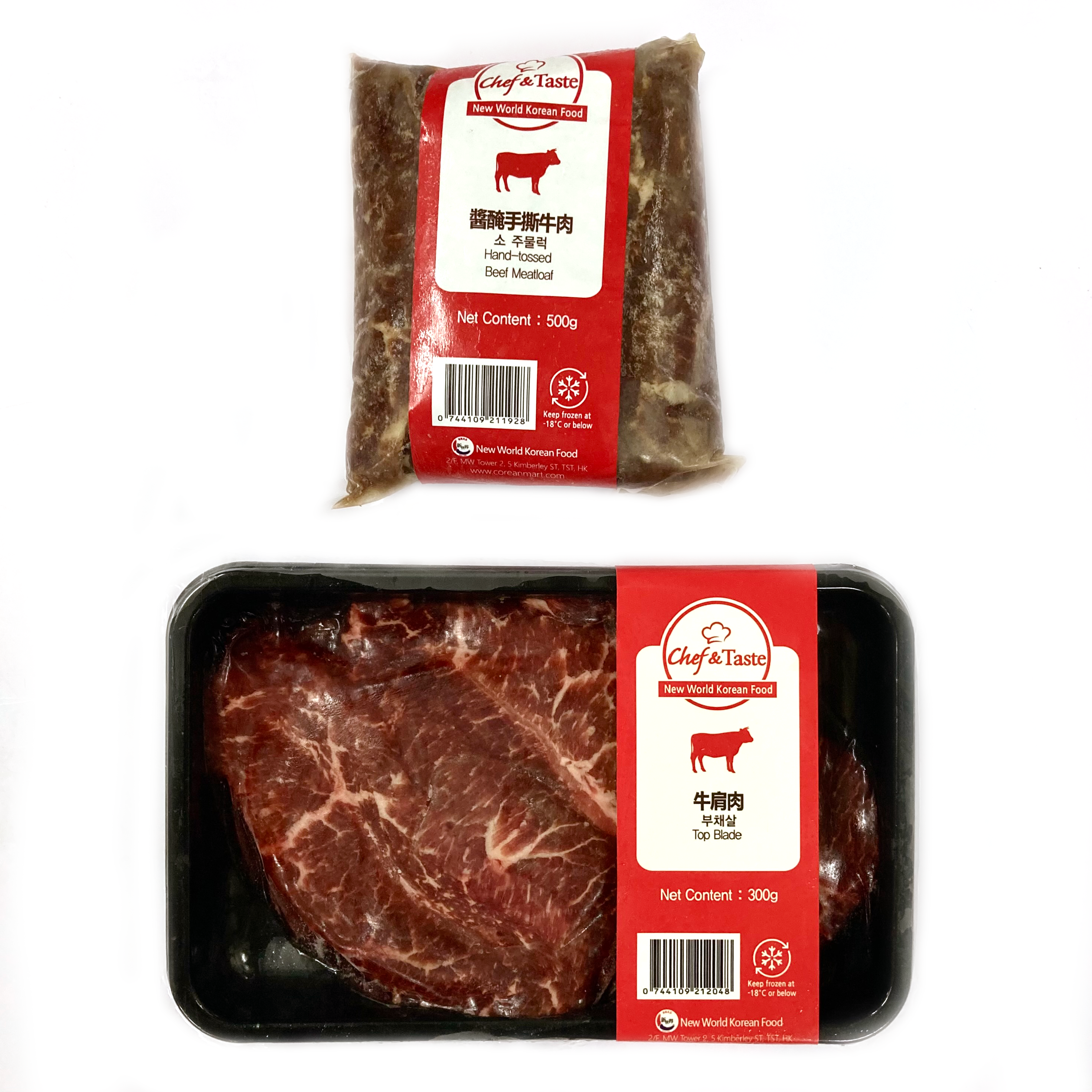 韓國食品-[Set Discount!] [C&T] Top Blade 300g + [C&T] Hand-tossed Beef Meatloaf 500g