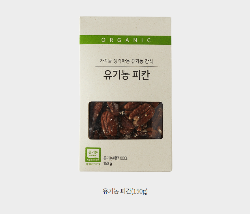 韓國食品-[Choroc] Organic Pecan 150g