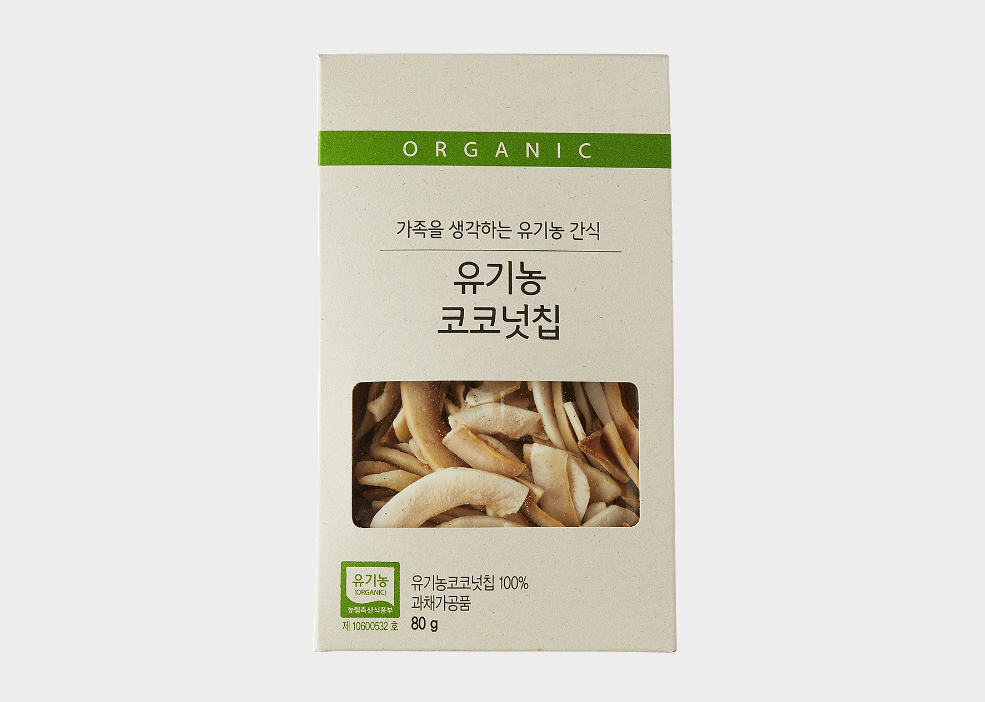 韓國食品-[초록마을] 유기농 코코넛칩 80g