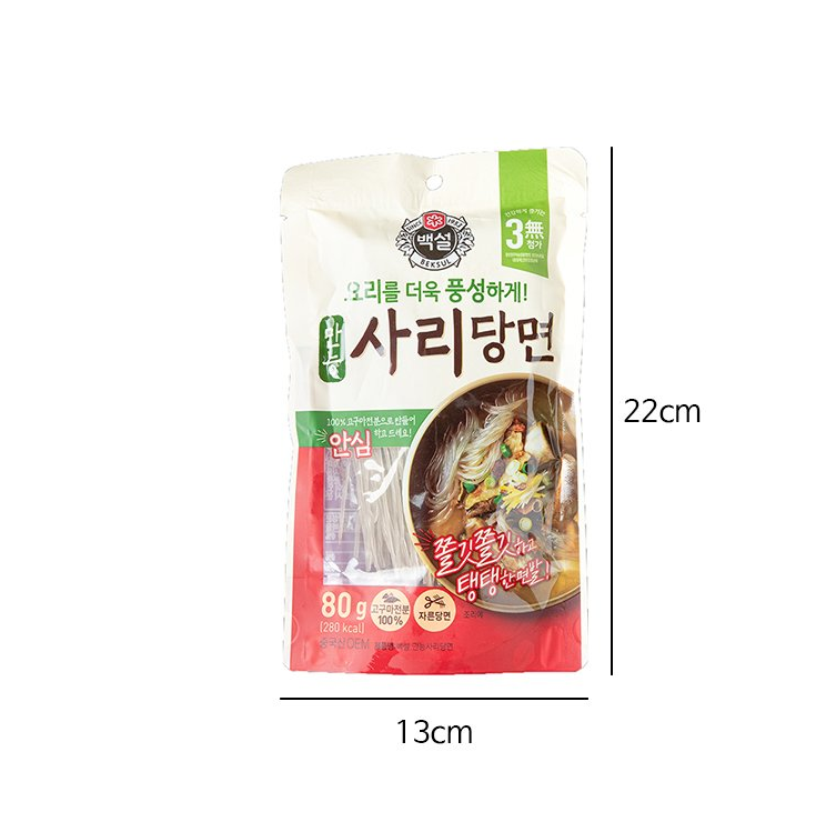 韓國食品-[CJ] Beksul Traditional Glassnoodle 80g