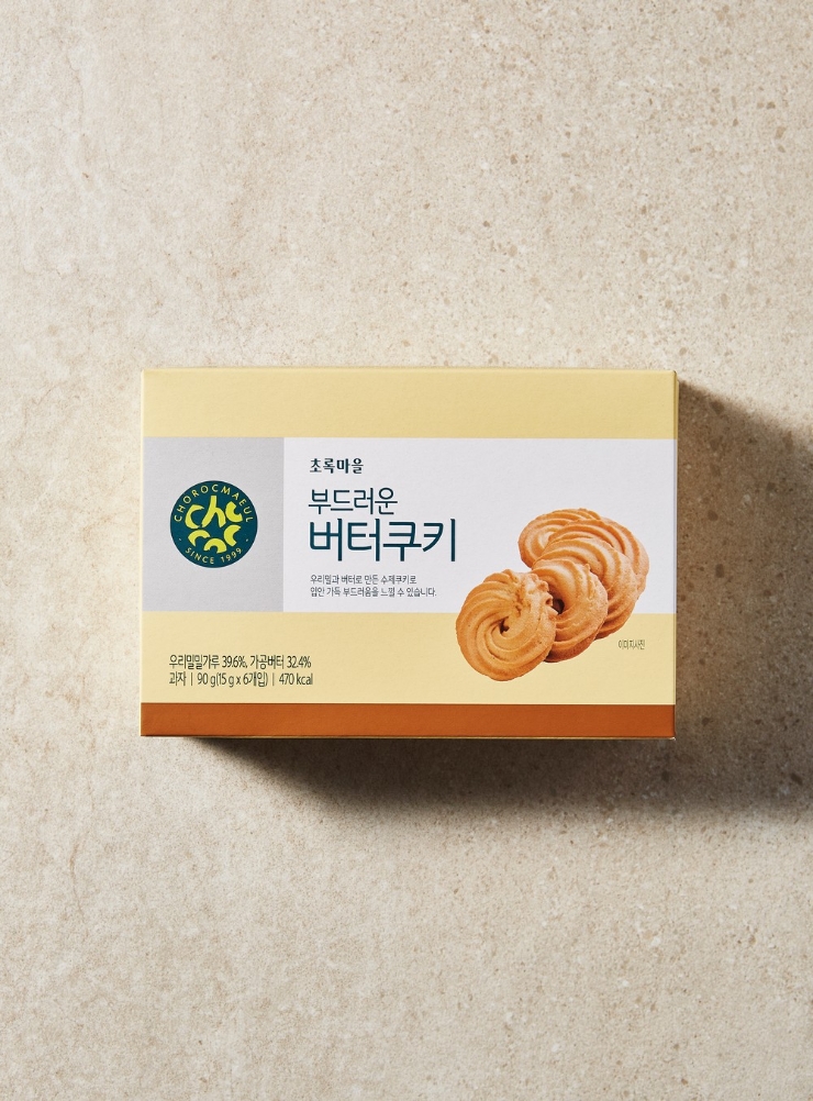 韓國食品-[Choroc] Butter Cookie 90g