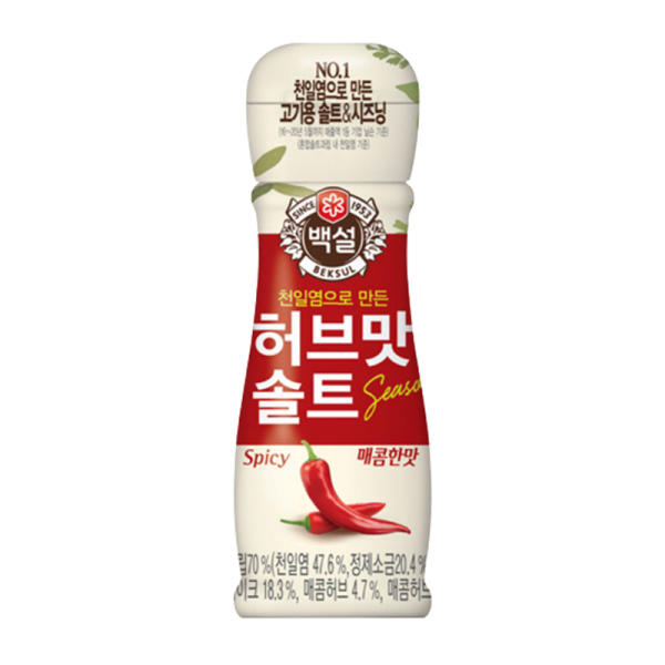 韓國食品-[CJ] Beksul Herb Mixed Salt (Spicy) 50g