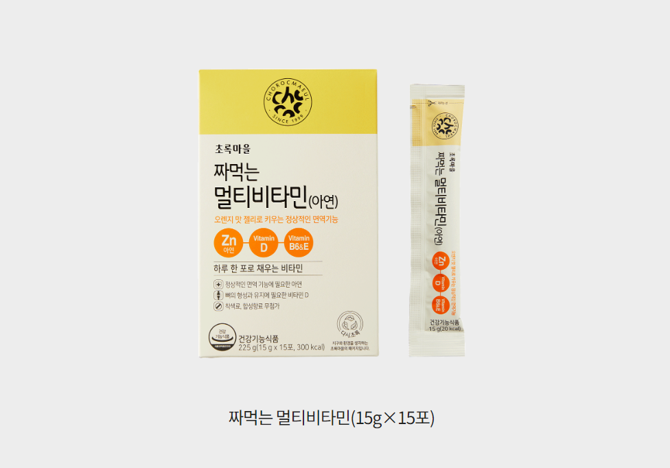 韓國食品-[Choroc] Muti-Vitamin Stick (Zinc) 15g*15ea
