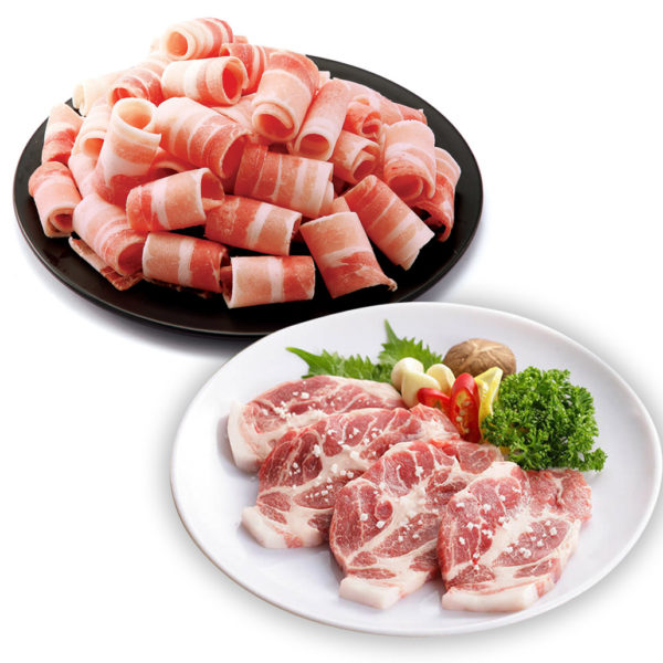 韓國食品-[Set Discount!] [C&T] Grilled Thin Pork Belly 300g + Pork Neck 200g