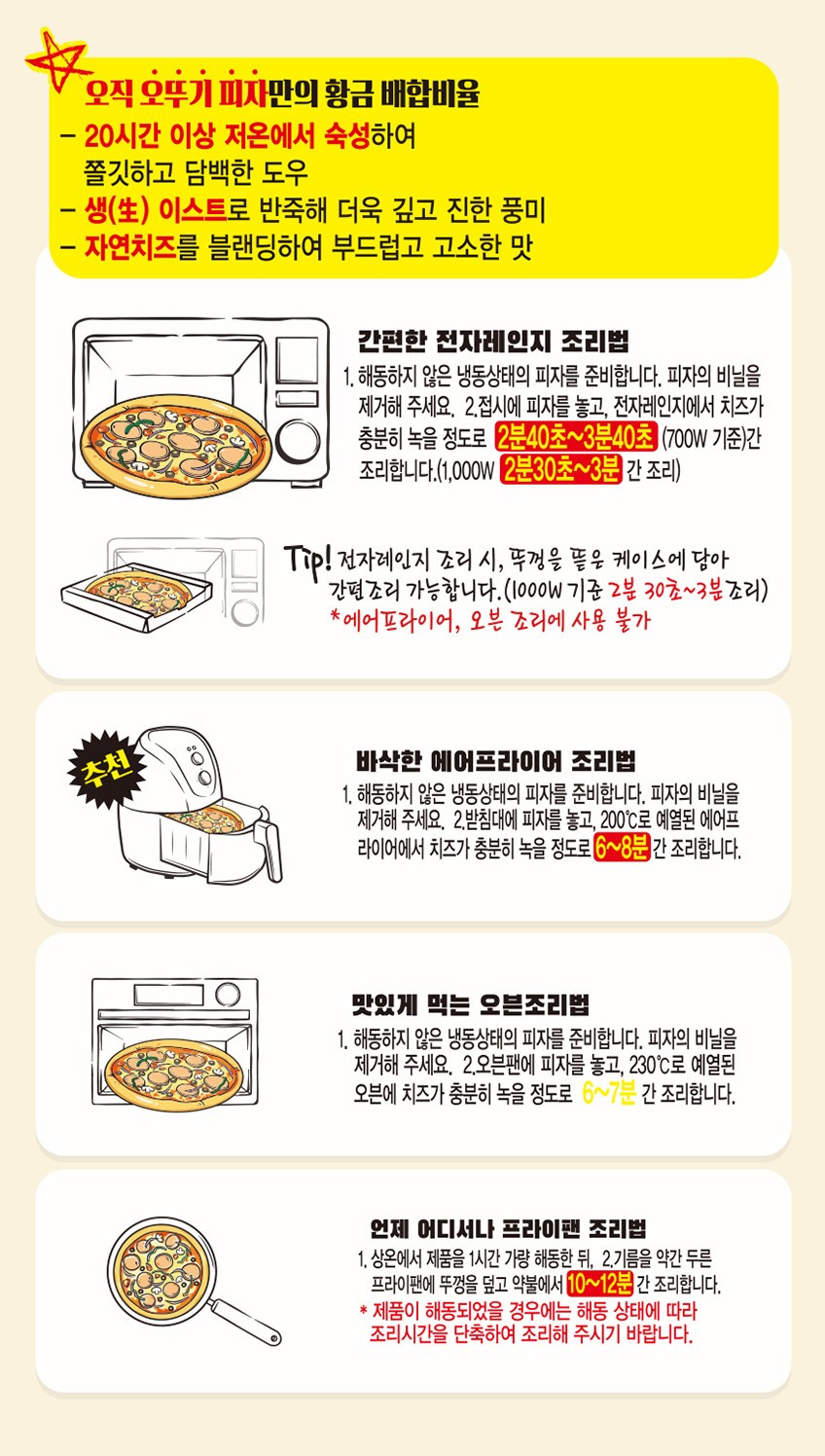 韓國食品-[오뚜기] 크런치불고기피자 180g