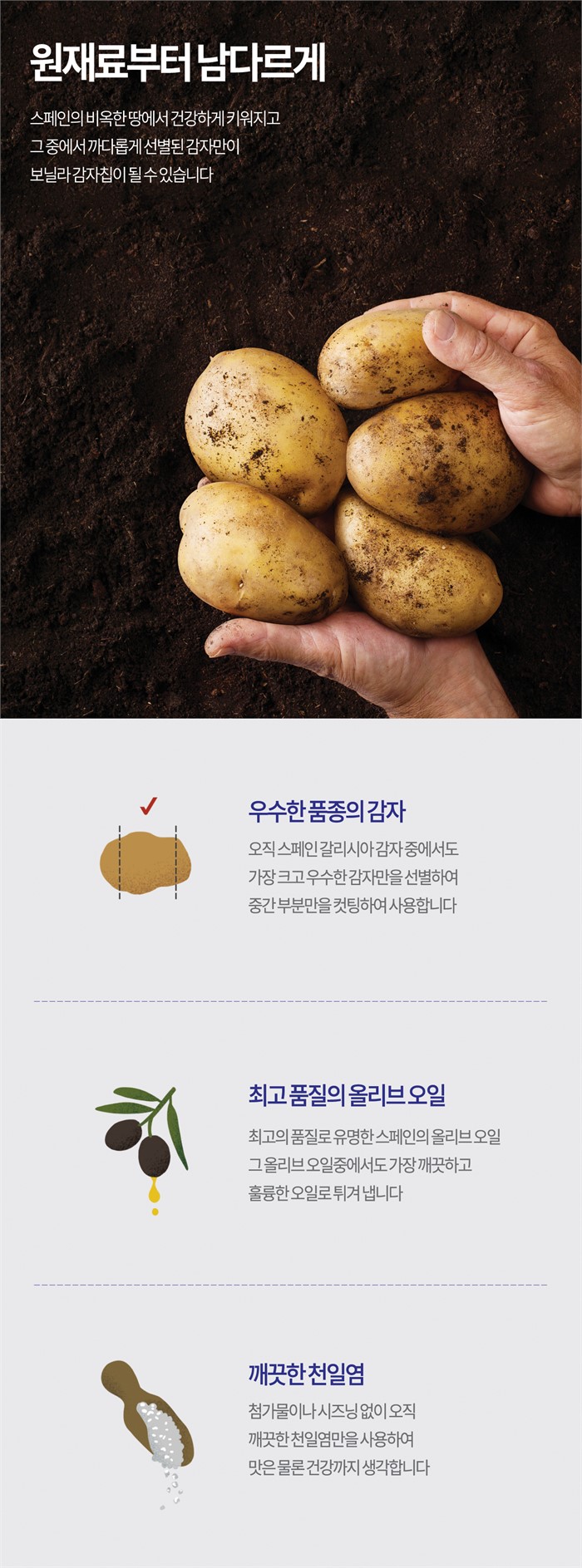 韓國食品-[Bonilla a la vista] Low Salt Potato Chip 275g
