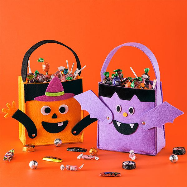 韓國食品-[Daiso] Halloween Candy Hand Bag (Orange)