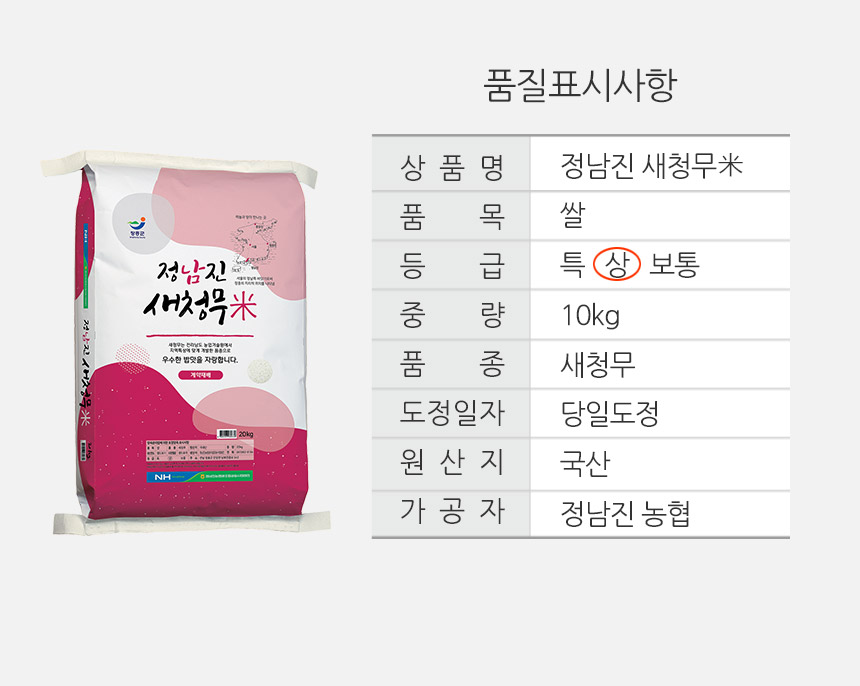 韓國食品-[NH] Sae Chung Mu Korean Rice 4kg