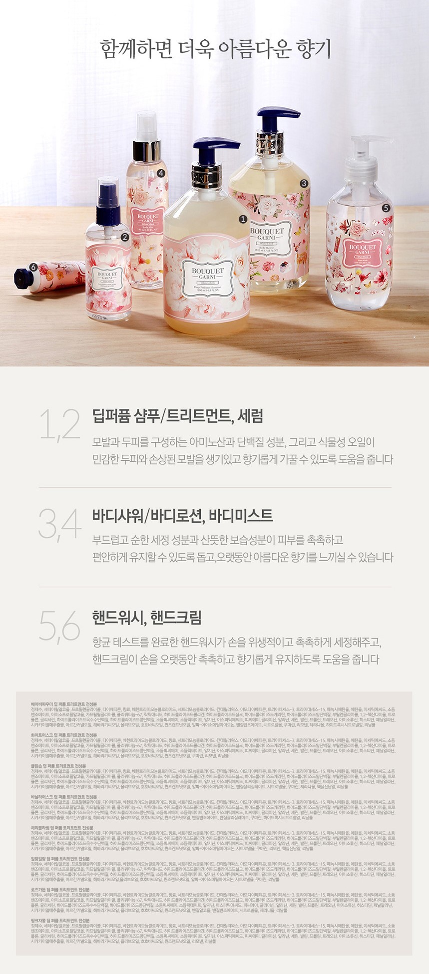 韓國食品-[Bouquet] Garni Deep Perfume Treatment (Clean Soap) 500ml
