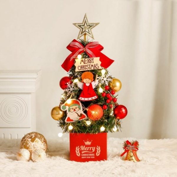 韓國食品-聖誕禮物推介! 聖誕樹套裝 (天使款)(已附裝飾) 40cm