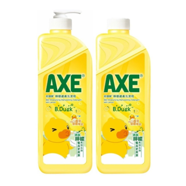 韓國食品-[AXE] Lemon Detergent Set (Pump + Refill) 2600g