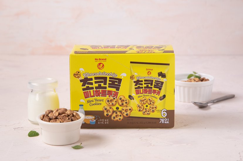 韓國食品-[No Brand] Mini Heart Chocolate Cookies 42g